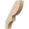 Ekena Millwork 3-inch W x 12-inch D x 16-inch H Ridgewood Rough Cedar Woodgrain TimberThane Knee Brace, Primed BRCUR03X12X16RIDRCPR - alternate 1